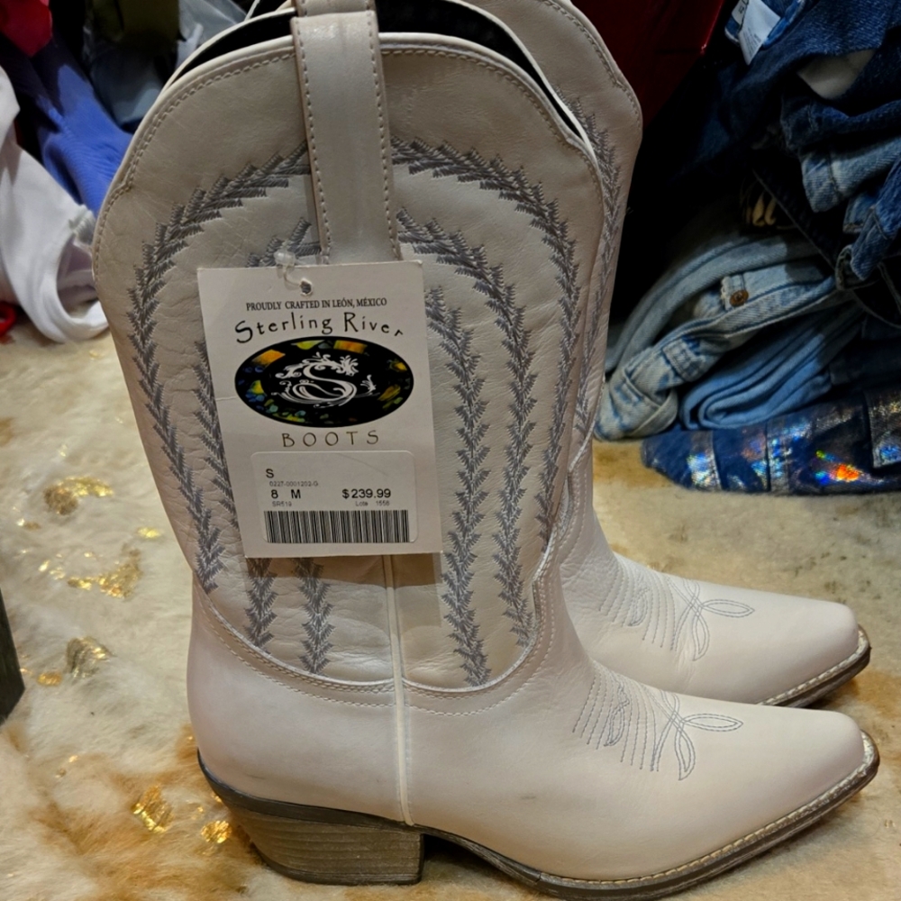 White Cowboy Boots